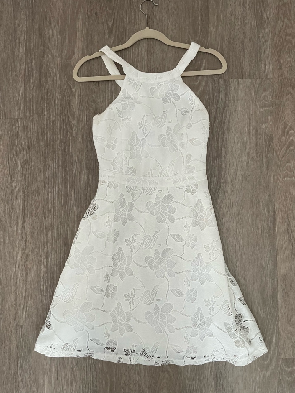 Guess Los Angeles White Floral Lace Dress
